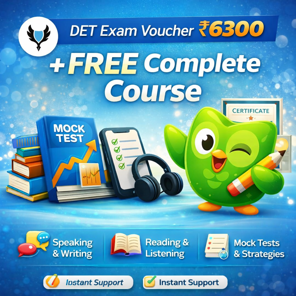 Duolingo English Test Course + Exam Voucher